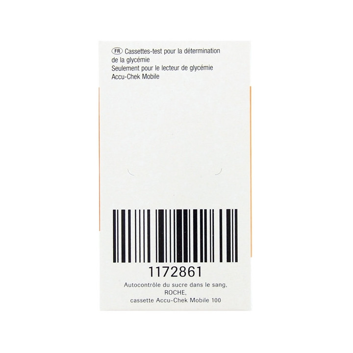 Accu-Chek Mobile Cassettes-Test x100 - Lecteurs de glycémie et accessoires - IllicoPharma