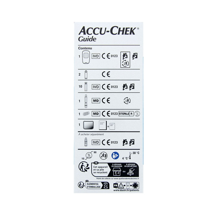 Accu-Chek Guide Lecteur de Glycémie Kit - Diabète - IllicoPharma
