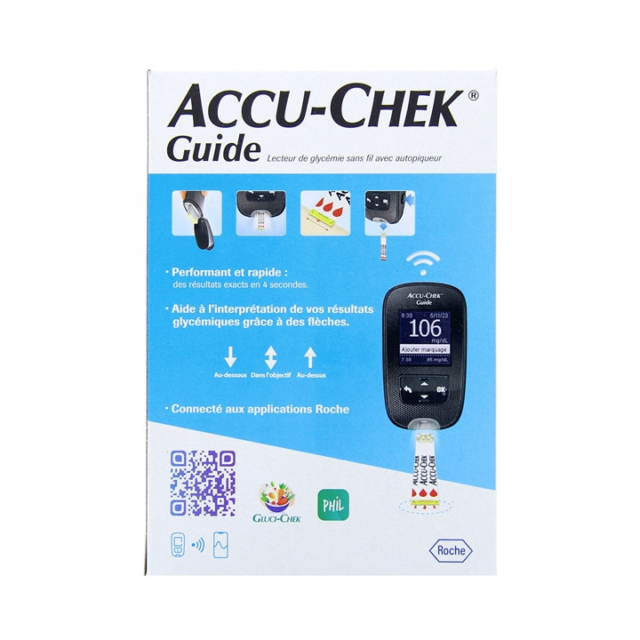 Accu-Chek Guide Lecteur de Glycémie Kit - Diabète - IllicoPharma