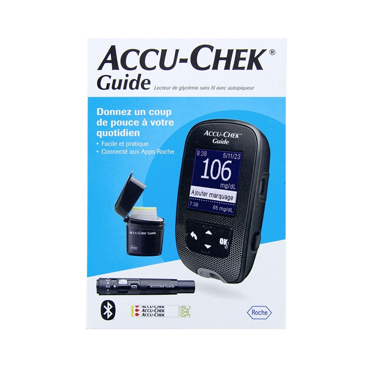Accu-Chek Guide Lecteur de Glycémie Kit - Diabète - IllicoPharma