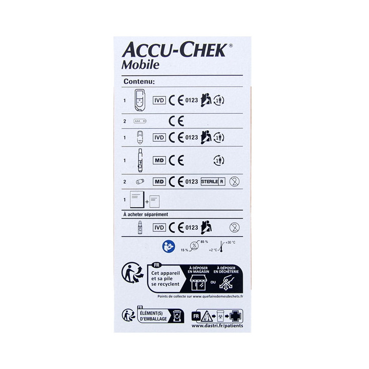 Accu-Chek Mobile Lecteur de Glycémie tout-en-un - Diabète - IllicoPharma