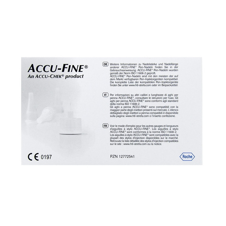 Accu-Fine Aiguilles à Stylo Stériles 5mm x100 - Diabète - IllicoPharma