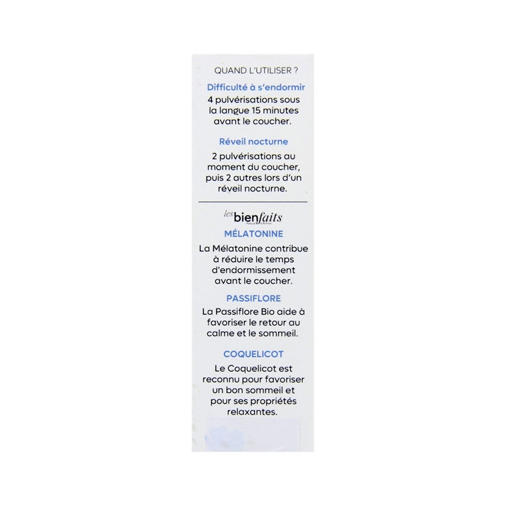 Spray Sublingual Sommeil 15ml – Les Bienfaits – IllicoPharma