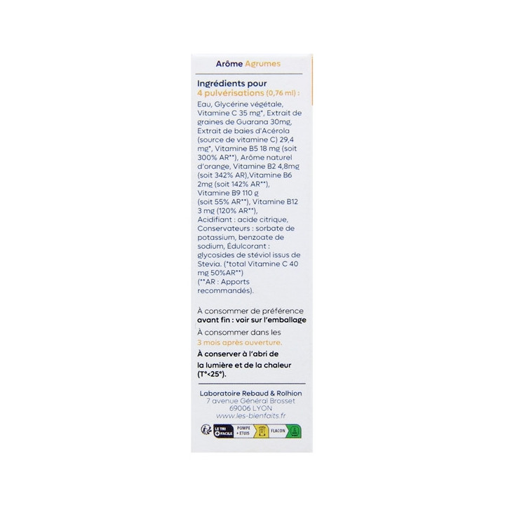 Spray Sublingual Boost Énergie 15ml – Les Bienfaits – IllicoPharma