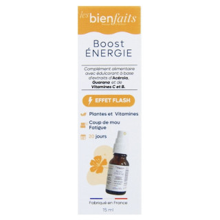 Spray Sublingual Boost Énergie 15ml – Les Bienfaits – IllicoPharma