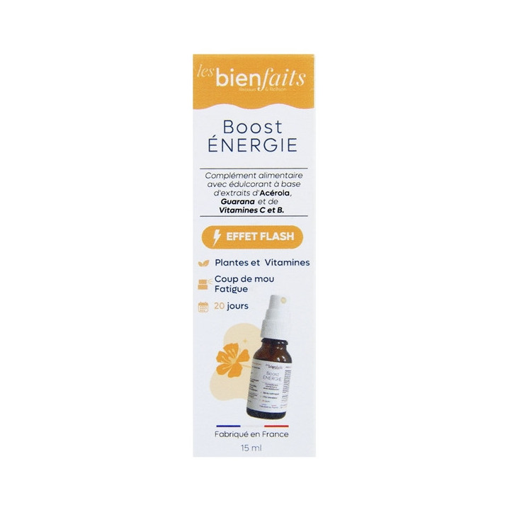 Spray Sublingual Boost Énergie 15ml – Les Bienfaits – IllicoPharma