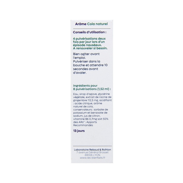 Spray Sublingual Nausée 20ml – Les Bienfaits – IllicoPharma