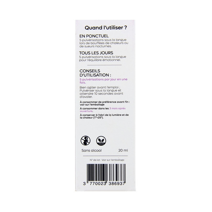 Spray Sublingual Ménopause 20ml – Les Bienfaits – IllicoPharma