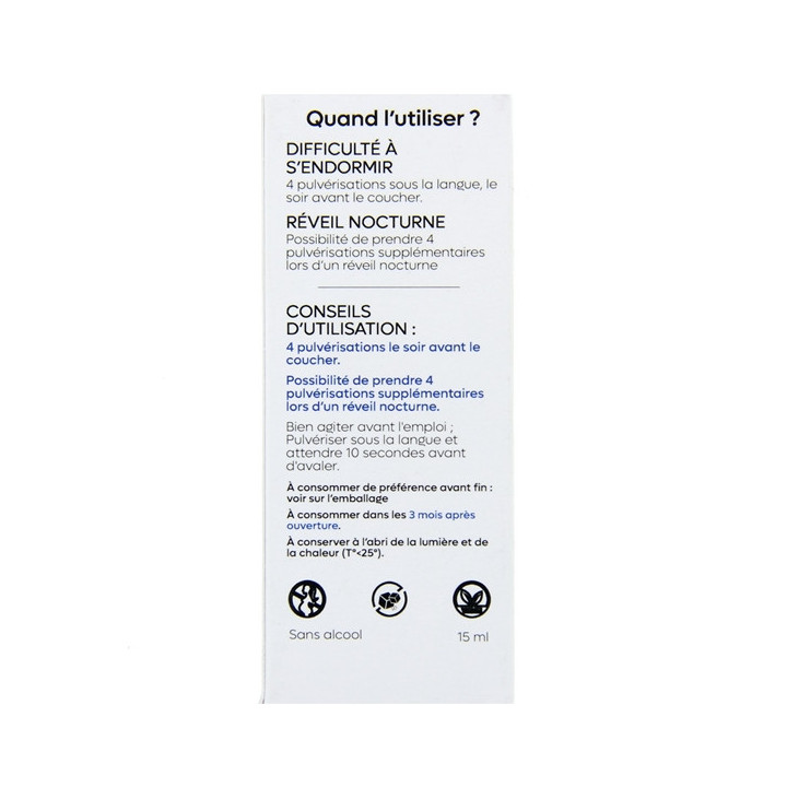 Spray Sublingual Sommeil Sans Mélatonine 15ml – Les Bienfaits – IllicoPharma