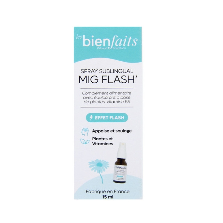 Spray Sublingual Mig'Flash 15ml – Les Bienfaits – IllicoPharma