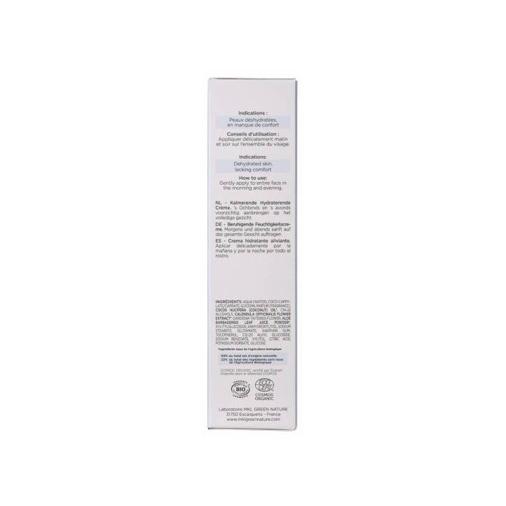 Crème Hydratante Apaisante 40ml – MKL – IllicoPharma