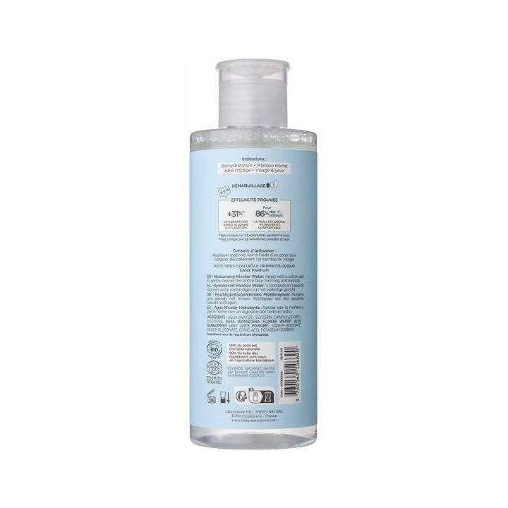 Eau Micellaire Hydratante 500ml – MKL – IllicoPharma
