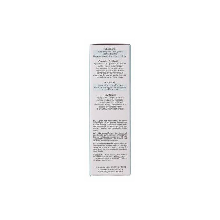 Sérum Niacinamide Perfecteur de Teint & Anti-Tâches 30ml – MKL – IllicoPharma