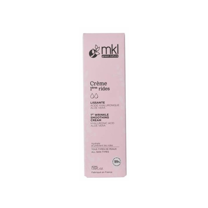 Crème 1ere Rides Lissante 40ml – MKL – IllicoPharma