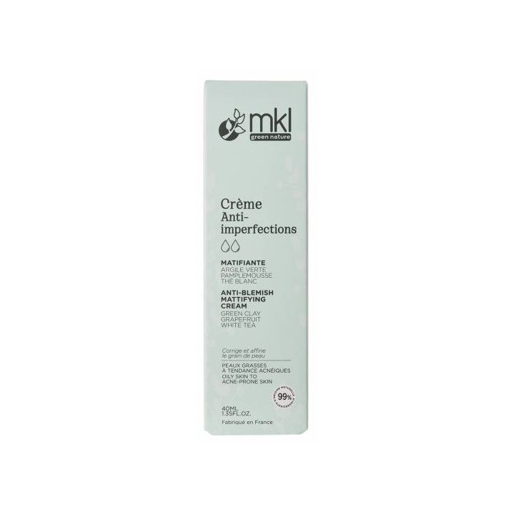 Crème Anti-Imperfections Matifiante 40ml – MKL – IllicoPharma
