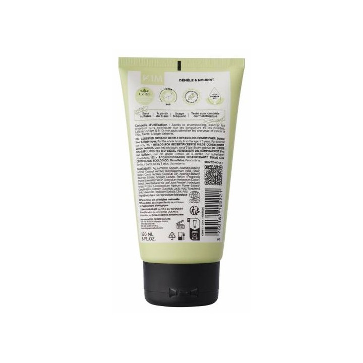 Après-Shampooing Démêlant Doux Bio 150ml – MKL – IllicoPharma