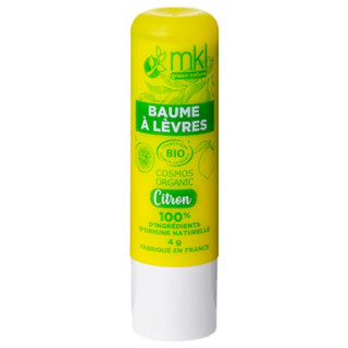 Baume à Lèvres Bio Citron 4g – MKL – IllicoPharma