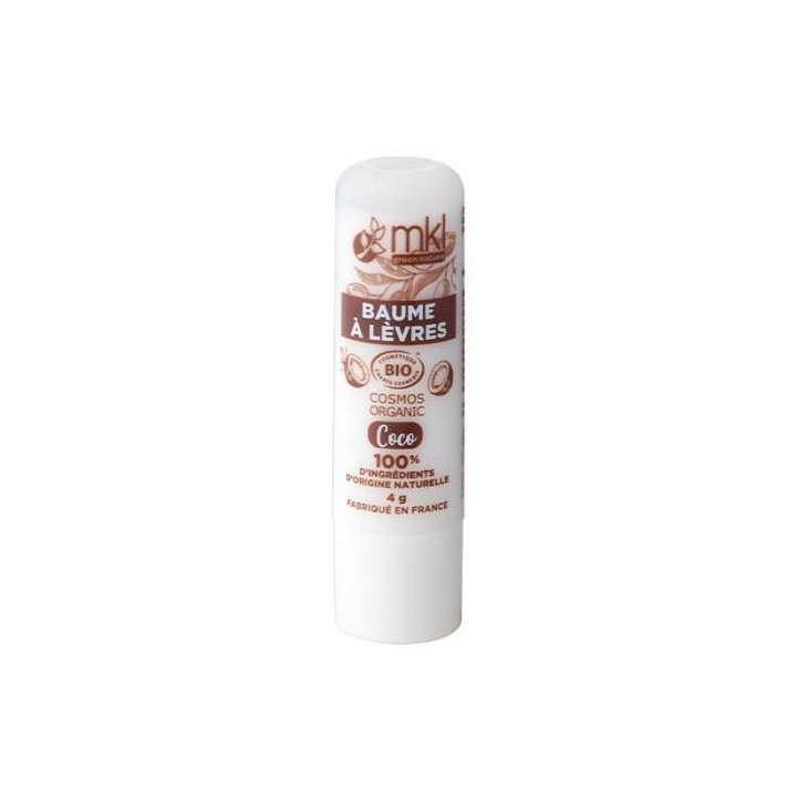 Baume à Lèvres Bio Coco 4g – MKL – IllicoPharma