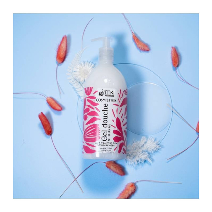 Cosm'Ethik Gel Douche Surgras Lait D'Anesse Bio 1L – MKL – IllicoPharma