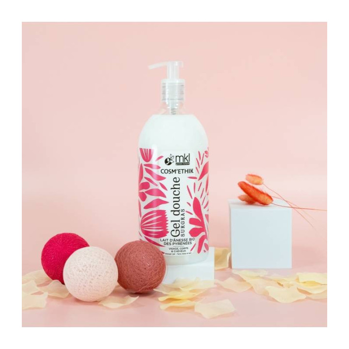 Cosm'Ethik Gel Douche Surgras Lait D'Anesse Bio 1L – MKL – IllicoPharma
