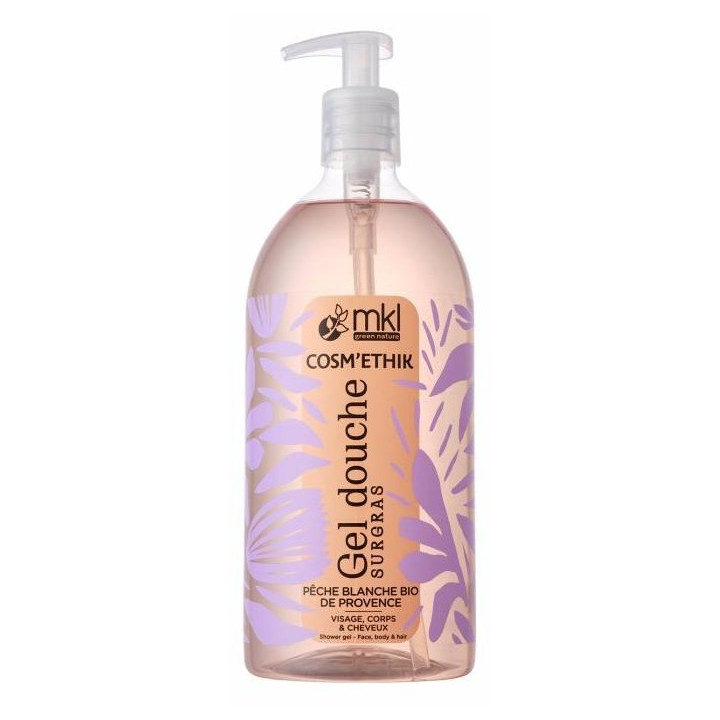 Cosm'Ethik Gel Douche Surgras Pêche Bio 1L – MKL – IllicoPharma