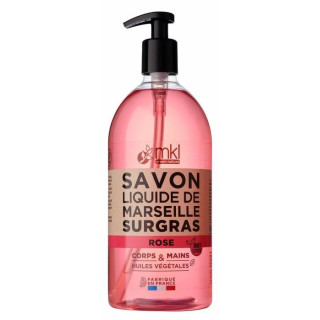 Savon Liquide de Marseille Surgras Rose 1L – MKL – IllicoPharma