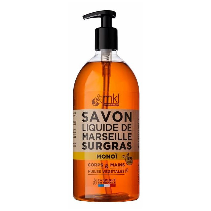Savon Liquide de Marseille Surgras Monoï 1L – MKL – IllicoPharma