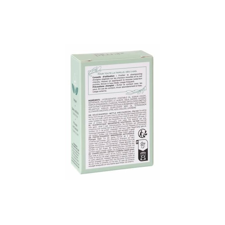 Shampooing Solide Ortie Charbon 65g – MKL – IllicoPharma