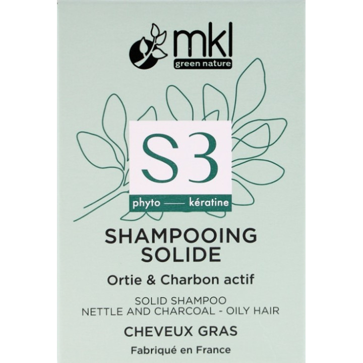Shampooing Solide Ortie Charbon 65g – MKL – IllicoPharma