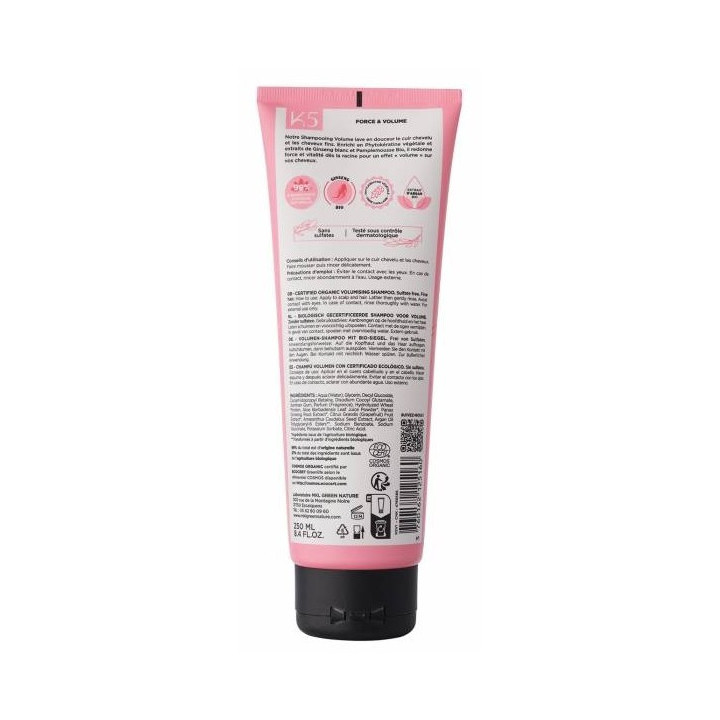 Shampooing Volume Bio 250ml – MKL – IllicoPharma