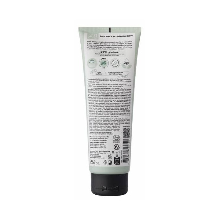 Shampooing Purifiant Bio 250ml – MKL – IllicoPharma