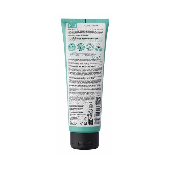 Shampooing Anti-Chute Bio 250ml – MKL – IllicoPharma