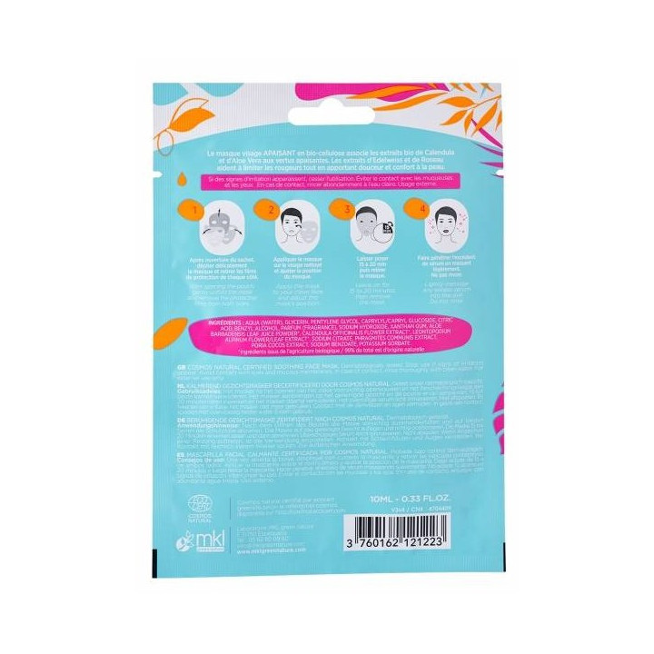 Masque Visage Apaisant x1 – MKL – IllicoPharma