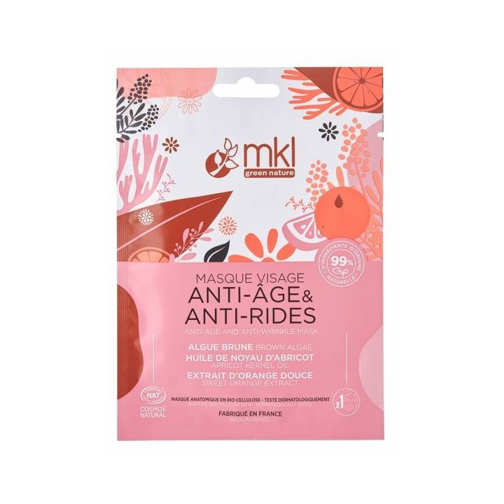 Masque Visage Anti-Âge & Anti-Rides x1 – MKL – IllicoPharma