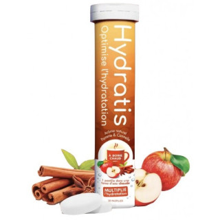 Hydratis Solution d'hydratation Chaude Arôme Pomme Cannelle x20 pastilles – IllicoPharma