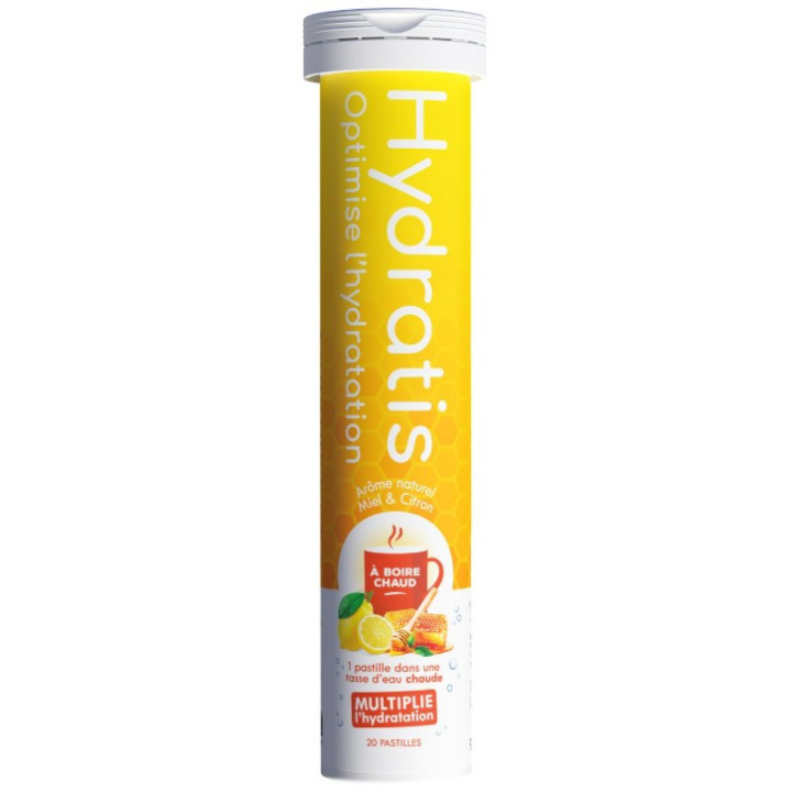 Hydratis Solution d'hydratation Chaude Arôme Citron Miel x20 pastilles – IllicoPharma