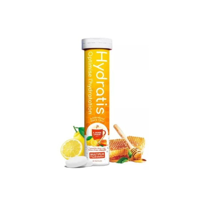 Hydratis Solution d'hydratation Chaude Arôme Citron Miel x20 pastilles – IllicoPharma