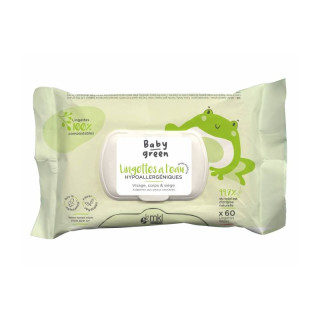 Baby Green Lingettes à l'Eau x60 – MKL – IllicoPharma