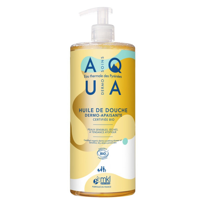 Aqua Huile de Douche Dermo-Apaisante Bio 1L – MKL – IllicoPharma