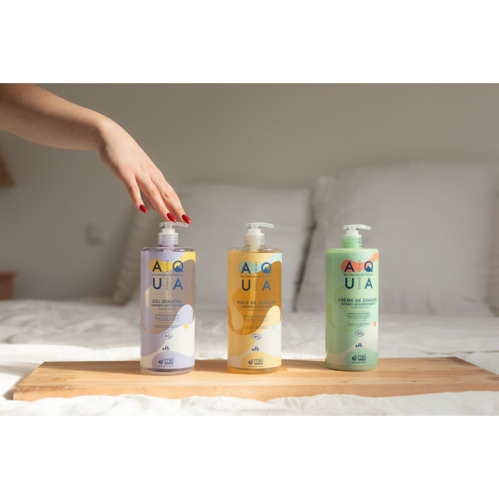 Aqua Huile de Douche Dermo-Apaisante Bio 1L – MKL – IllicoPharma