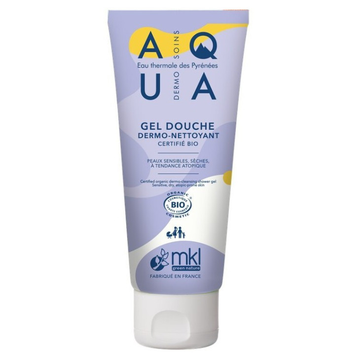 Aqua Gel de Douche Dermo-Nettoyant Bio 100ml – MKL – IllicoPharma
