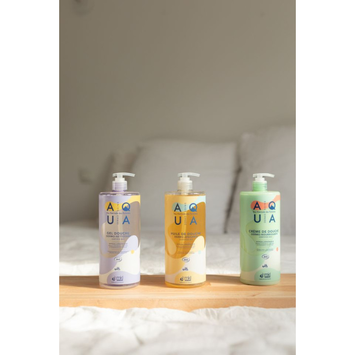 Aqua Gel de Douche Dermo-Nettoyant Bio 1L – MKL – IllicoPharma