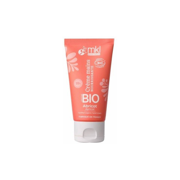 Crème Mains Nourrissante Bio Abricot 50ml – MKL – IllicoPharma