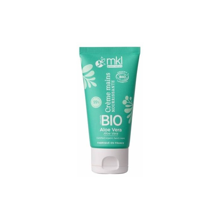 Crème Mains Nourrissante Bio Aloe Vera 50ml – MKL – IllicoPharma