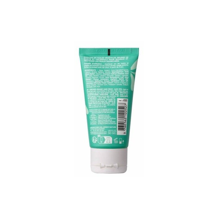 Crème Mains Nourrissante Bio Aloe Vera 50ml – MKL – IllicoPharma