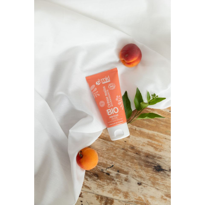 Crème Mains Nourrissante Bio Abricot 50ml – MKL – IllicoPharma