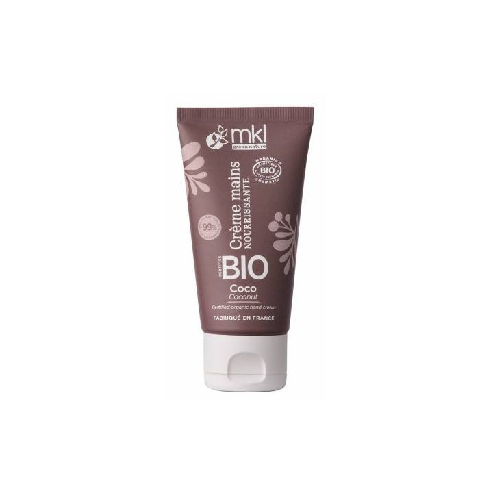 Crème Mains Nourrissante Bio Coco 50ml – MKL – IllicoPharma