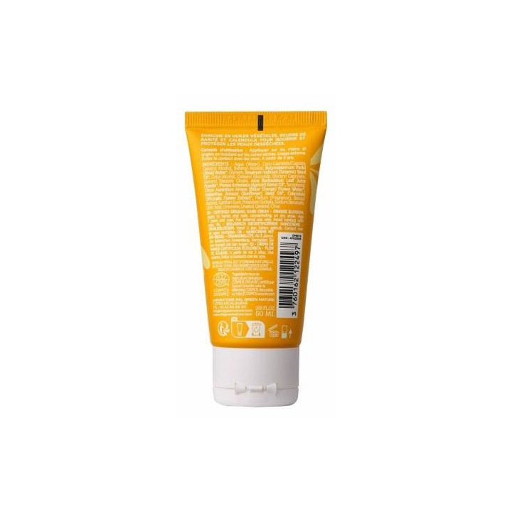 Crème Mains Nourrissante Bio Fleur d'Oranger 50ml – MKL – IllicoPharma