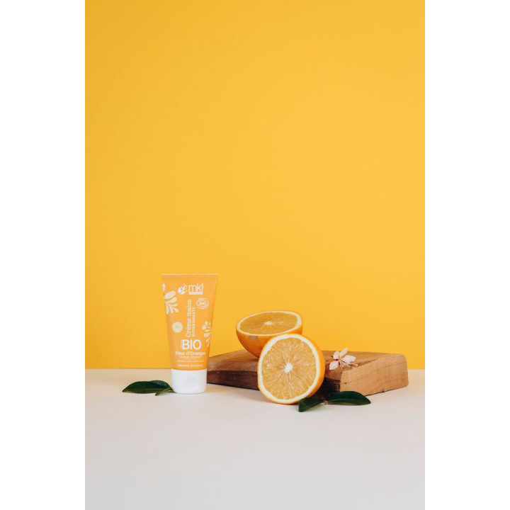 Crème Mains Nourrissante Bio Fleur d'Oranger 50ml – MKL – IllicoPharma