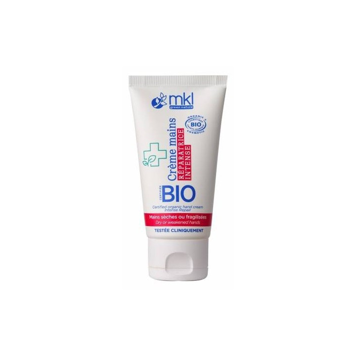Crème Mains Réparatrice Intense Bio 50ml – MKL – IllicoPharma
